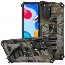 XIAOMI REDMI NOTE 11/11S green camouflage ARMOR METAL nugarėlė