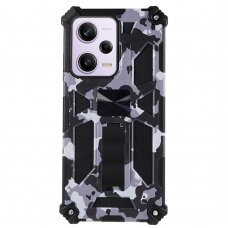 Xiaomi Redmi Note 12 PRO 5G /POCO X5 PRO juoda camouflage ARMOR METAL nugarėlė