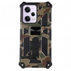 Xiaomi Redmi Note 12 PRO 5G /POCO X5 PRO žalia camouflage ARMOR METAL nugarėlė