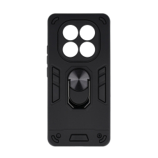 Xiaomi Redmi Note 14 PRO 5G / POCO X7 5G black RING ARMOR WITH CAMSHIELD nugarėlė