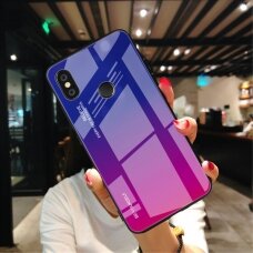 XIAOMI Redmi Note 5 PRO mėlyna+rožinė tracy GLASS nugarėlė