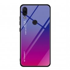 XIAOMI Redmi Note 7 mėlyna+rožinė tracy GLASS nugarėlė