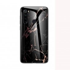 Xiaomi redmi Note 8T marble glass nugarėlė Black&gold