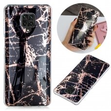 Xiaomi Redmi Note 9 PRO/Note 9s Tracy nugarėlė Black&gold Marble