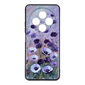 Xiaomi Redmi 14C / Poco C75 black nugarėlė Poppy Design00330 Xiaomi Redmi 14C / Poco C75 black nugarėlė Poppy Design00330