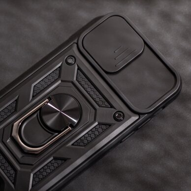 Xiaomi 12T/12T PRO juoda RING ARMOR WITH CAMSHIELD nugarėlė 6