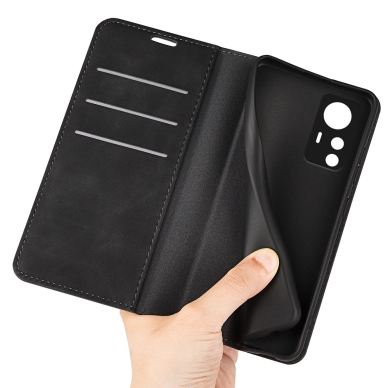 Xiaomi 12T/12T PRO juodas Silky Touch dėklas 4