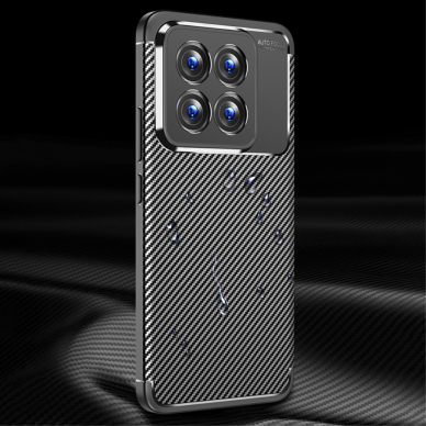 XIAOMI 14 PRO juoda Carbon Fiber nugarėlė 5
