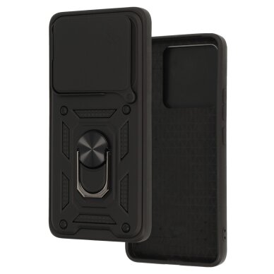 Xiaomi 14T PRO black RING ARMOR WITH CAMSHIELD nugarėlė 4