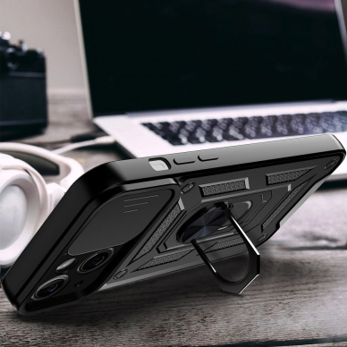 Xiaomi 15 5G black RING ARMOR WITH CAMSHIELD nugarėlė 3