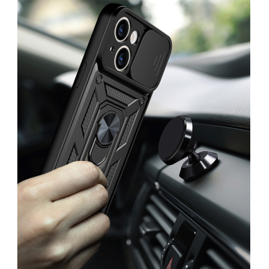 Xiaomi 15 5G black RING ARMOR WITH CAMSHIELD nugarėlė 6