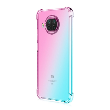 Xiaomi Mi 10T LITE rožinė-mėtos spalvos Color Antishock nugarėlė 1