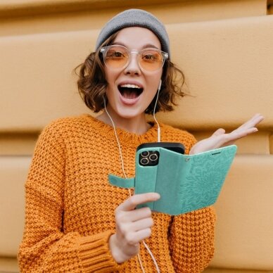 XIAOMI MI 11 LITE/5G NE MEZZO žalias Mandala dėklas 2