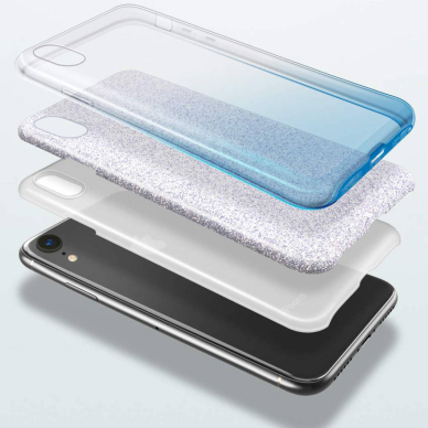 XIAOMI MI 11T/MI 11T PRO mėlyna GLITTER3 nugarėlė 2