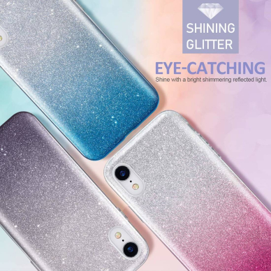 XIAOMI MI 11T/MI 11T PRO mėlyna GLITTER3 nugarėlė 6