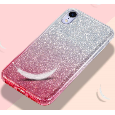 XIAOMI MI 11T/MI 11T PRO rožinė GLITTER3 nugarėlė 5