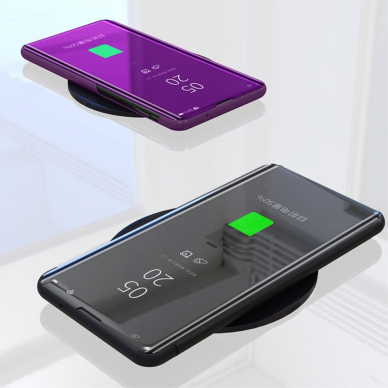 Xiaomi Mi 9 juodas VIEW WINDOW dėklas 4