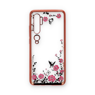XIAOMI MI NOTE 10/ 10 PRO rausva Perfect FLOWERS nugarėlė