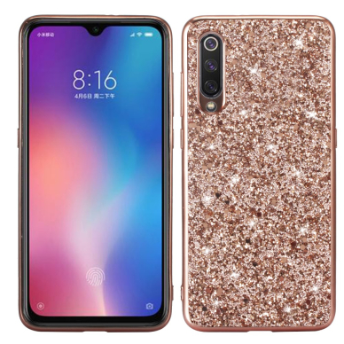 XIAOMI MI9 aukso spalvos tracy GLITTERY nugarėlė