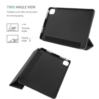 Xiaomi Pad 5/ Pad 5 PRO 11" juodas silikoninis TRIFOLD dėklas 10