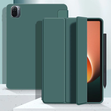 Xiaomi Pad 5/ Pad 5 PRO 11" rožinis silikoninis TRIFOLD dėklas 2