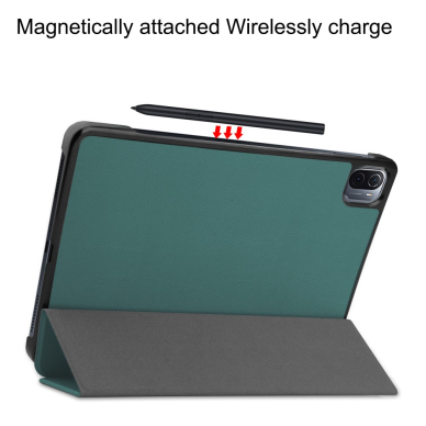 Xiaomi Pad 5/ Pad 5 PRO 11" dark green TRIFOLD dėklas 4