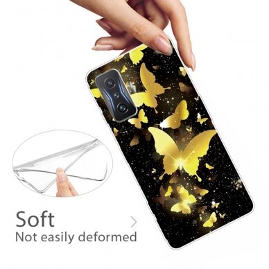Xiaomi POCO F4 GT Tracy nugarėlė Golden Butterflies 2