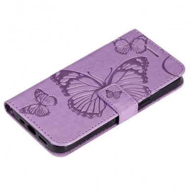 Xiaomi POCO F4 GT violetinis Tracy K.FLEXI dėklas Butterflies 4