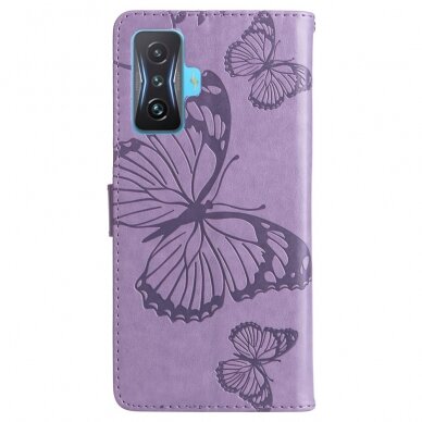 Xiaomi POCO F4 GT violetinis Tracy K.FLEXI dėklas Butterflies 6