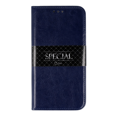 XIAOMI POCO M3 PRO /REDMI NOTE 10 5G mėlynas odinis SPECIAL dėklas