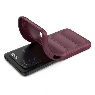 XIAOMI POCO M4 PRO bordo Tracy Anti-slip Rugged nugarėlė 1