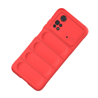 XIAOMI POCO M4 PRO raudona Tracy Anti-slip Rugged nugarėlė 4