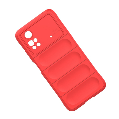 XIAOMI POCO M4 PRO raudona Tracy Anti-slip Rugged nugarėlė 5