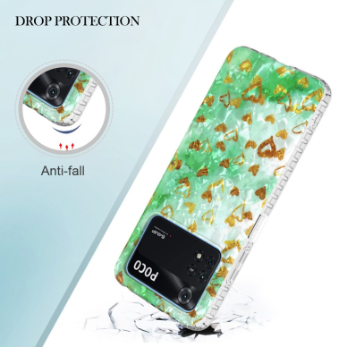 XIAOMI POCO M4 PRO Tracy IMD IML nugarėlė Gold Heart13 2