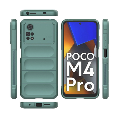 XIAOMI POCO M4 PRO žalia Tracy Anti-slip Rugged nugarėlė 6