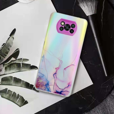 Xiaomi POCO X3 NFC/ X3 PRO Tracy nugarėlė LASER MARBLE Purple/Blue 3