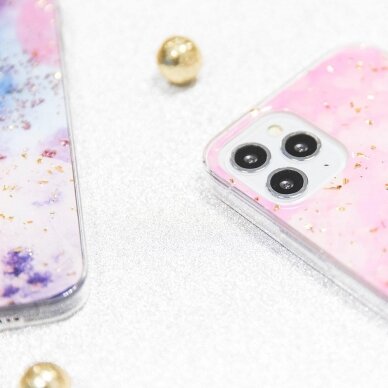 Xiaomi POCO X3 NFC/X3 PRO Gold Glam Pink Heart nugarėlė 4