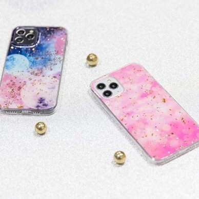 Xiaomi POCO X3 NFC/X3 PRO Gold Glam Pink Heart nugarėlė 5