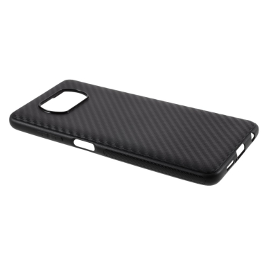 XIAOMI POCO X3 NFC/X3 PRO juodos spalvos CARBON FIBER nugarėlė 3