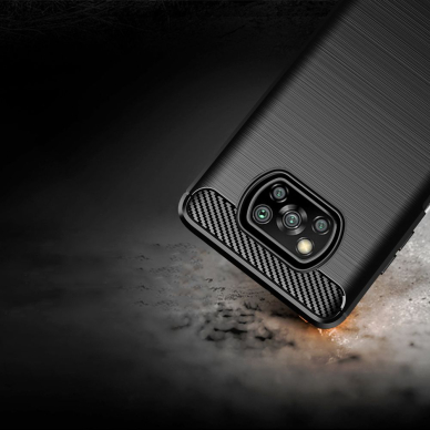 XIAOMI POCO X3 NFC / X3 PRO juoda LYGCARBON nugarėlė 6