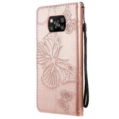 Xiaomi POCO X3 NFC/X3 PRO rausvas Tracy K.FLEXI dėklas Butterflies 2