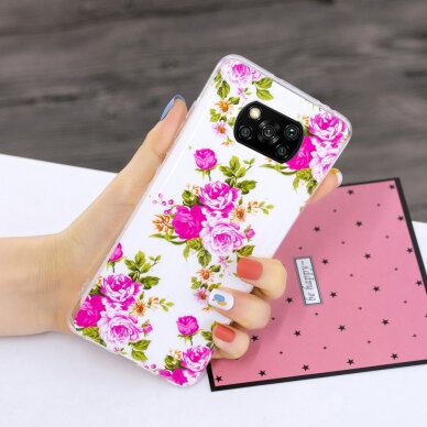 XIAOMI POCO X3 NFC/X3 PRO Tracy nugarėlė Blooming Peonies 3