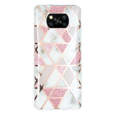 Xiaomi POCO X3 NFC/X3 PRO Tracy nugarėlė Geometric pink marble 1