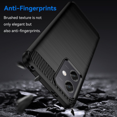 Xiaomi Poco X5 5G/Redmi Note 12 5G juoda Tracy LYGCARBON nugarėlė 2