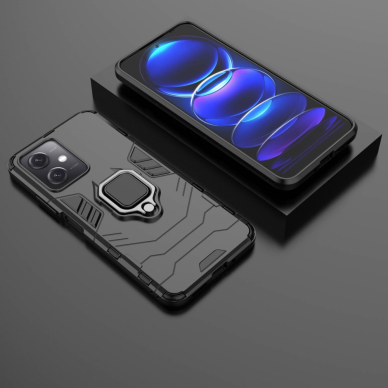 Xiaomi Poco X5 5G/Redmi Note 12 5G juoda Tracy RING ARMOR nugarėlė 6