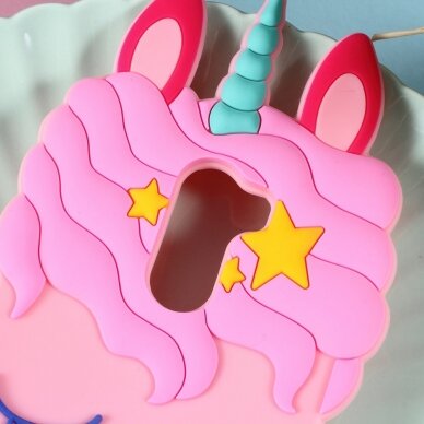XIAOMI Pocophone F1 šviesiai rožinė nugarėlė Cute Unicorn 2