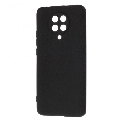XIAOMI Pocophone F2 PRO juoda Silicone Stone nugarėlė 1