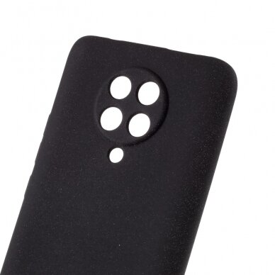 XIAOMI Pocophone F2 PRO juoda Silicone Stone nugarėlė 3