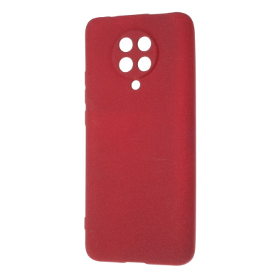 XIAOMI Pocophone F2 PRO raudona Silicone Stone nugarėlė 1