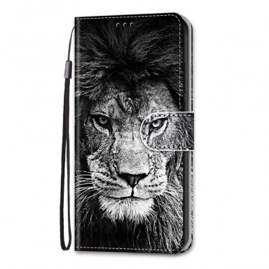 Xiaomi Redmi 10 Tracy fashion dėklas Black White Lion Head 1